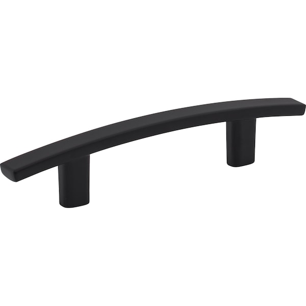 Elements 3" Center-to-Center Matte Black Square Thatcher Cabinet Bar Pull 859-3MB - main